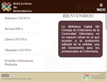 Tablet Screenshot of bibliotecadigitalcecova.com